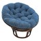 44-inch Solid Micro Suede Papasan Cushion (Fits 42-inch Papasan Frame) - Indigo